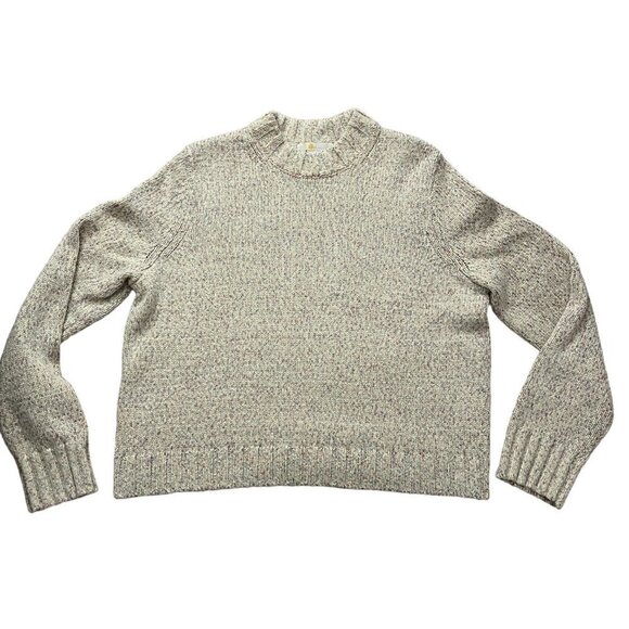 Boden size 10 Speckled Fluffy Sweater Ivory - Picture 6 of 6